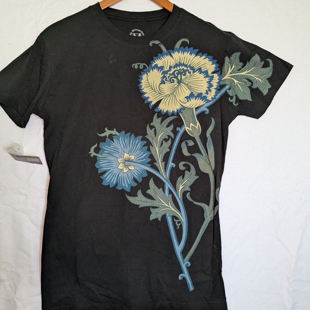 Metropolitan Museum Of Arts Floral Graphic Black T-Shirt
